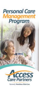 Cover of Personal Care Management Program brochure