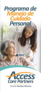 Cover of Spanish Personal Care Management brochure - Progama de Manejo de Cuildado Personal